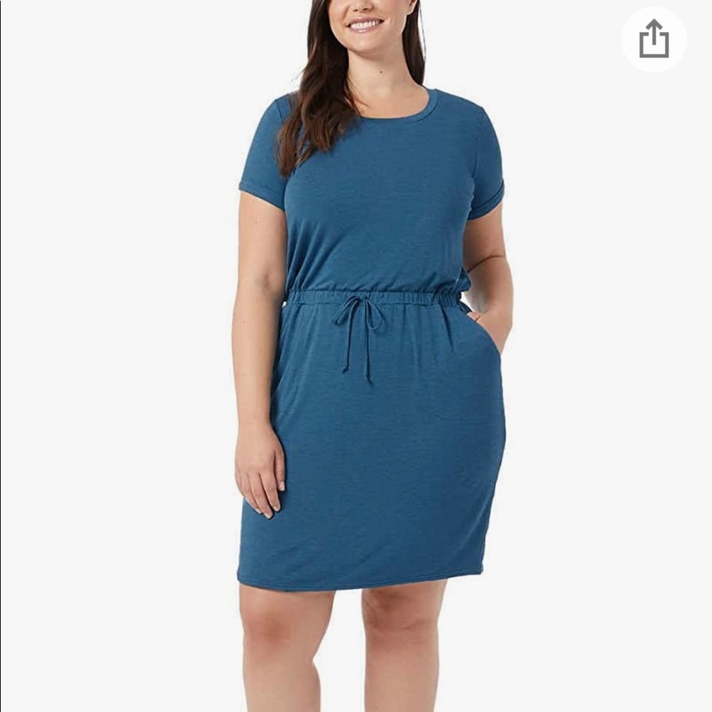 32 Degrees Ladies' Soft Lux Dress in Teal